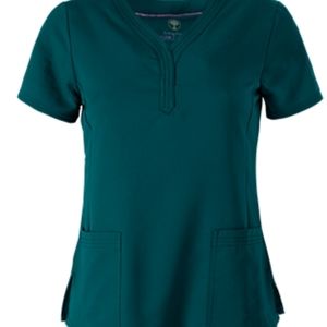 EUC Healing Hands Purple Label Jane Women's 2-Pocket STRETCH Scrub Top